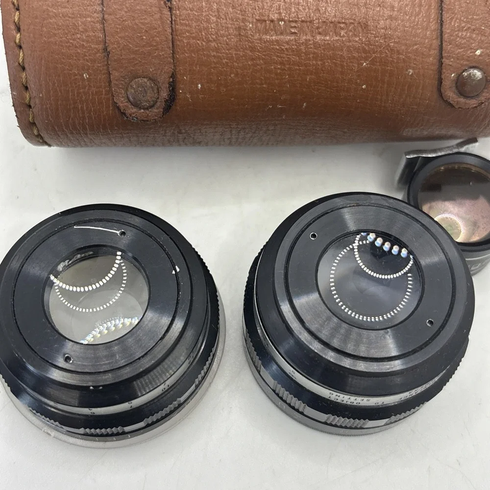 MCM Wide Angle & Telephoto Lens With Case Kaligar Made In Japan 1960s‎